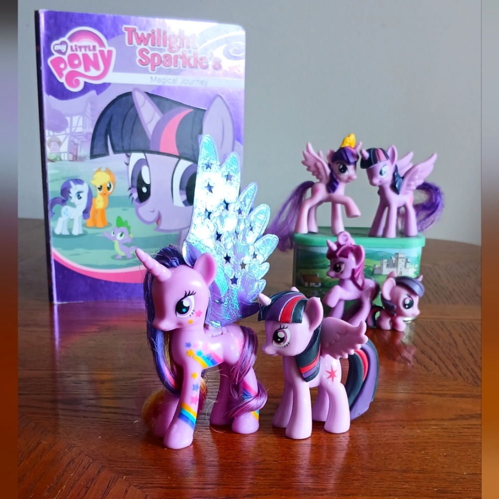 Twilight Sparkle Lot G4 MLP Brushable Mystery Funko Book Squishy Mcdonalds